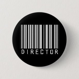 Badge Rond 5 Cm Code barres de directeur