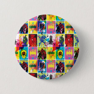 Badge Rond 5 Cm Code couleur Batman Motif 2