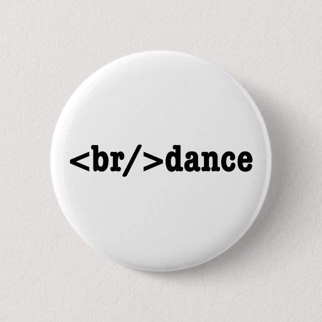 Badge Rond 5 Cm code HTML de rupture (Devant)