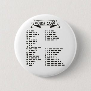 Badge Rond 5 Cm Code Morse International