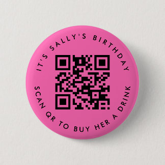 Badge Rond 5 Cm Codes QR personnalisés Cash App Code Pin Anniversa