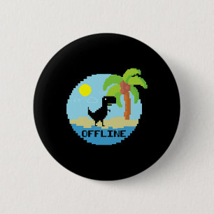 Badge Rond 5 Cm Codeur passionné de technologie de vacances de din