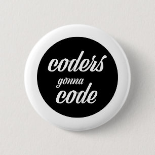 Badge Rond 5 Cm Codeurs allant coder
