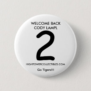 Badge Rond 5 Cm cody, ACCUEIL DE RETOUR CODY LAMPL,