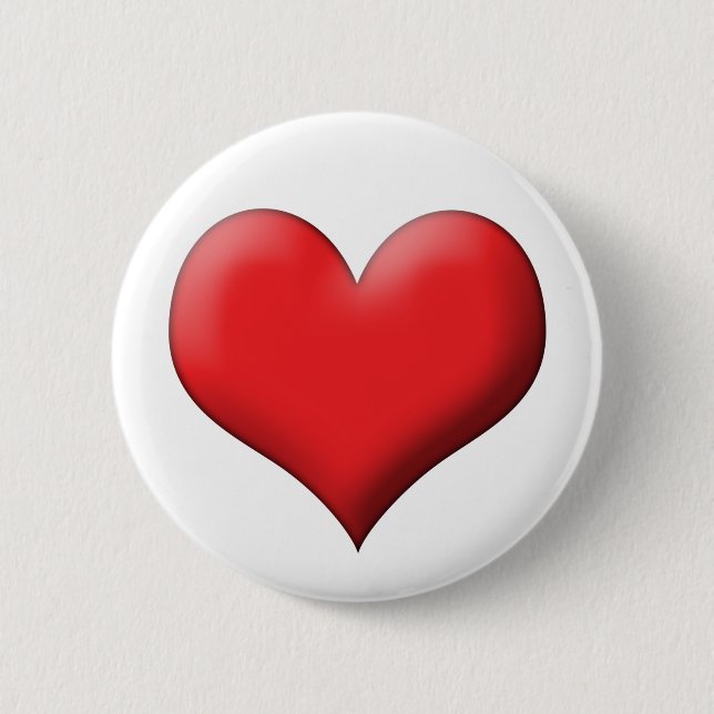 Badge Rond 5 Cm Coeur (Devant)