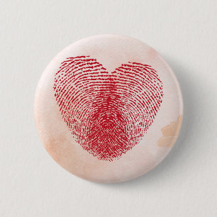 Badge Rond 5 Cm Cœur