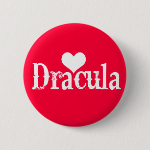Badge Rond 5 Cm Coeur (amour) Dracula