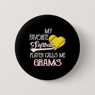 Badge Rond 5 Cm Cœur Amour Mignon Favori Joueur Softll M'appelle G