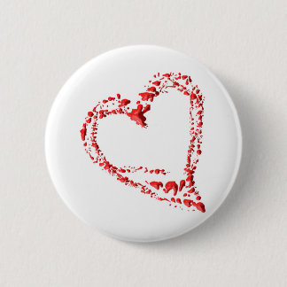 Badge Rond 5 Cm Coeur brisé