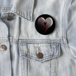 Badge Rond 5 Cm Coeur brisé