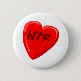Badge Rond 5 Cm Coeur de WTF
