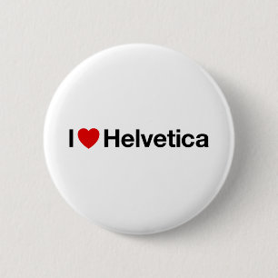 Badge Rond 5 Cm Coeur I helvetica