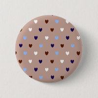 Coeurs Polka sur brun pâle