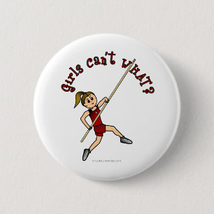 Badge Rond 5 Cm Coffre-fort - Rouge (clair)