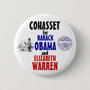 Badge Rond 5 Cm Cohasset pour Obama et terriers 2012
