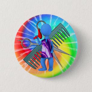 Badge Rond 5 Cm Coiffeur