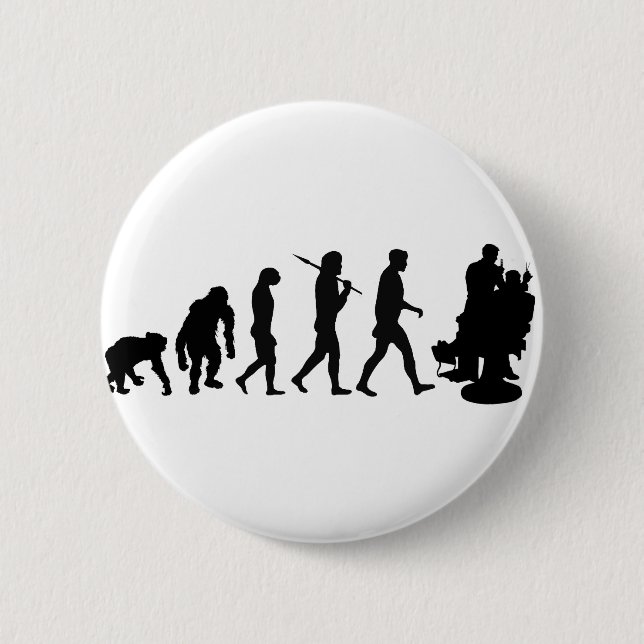 Badge Rond 5 Cm Coiffeur de coiffeur de coiffeur (Devant)