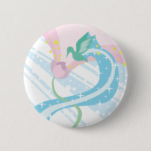 Badge Rond 5 Cm Colibri