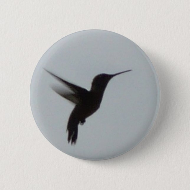 Badge Rond 5 Cm Colibri au crépuscule (Devant)