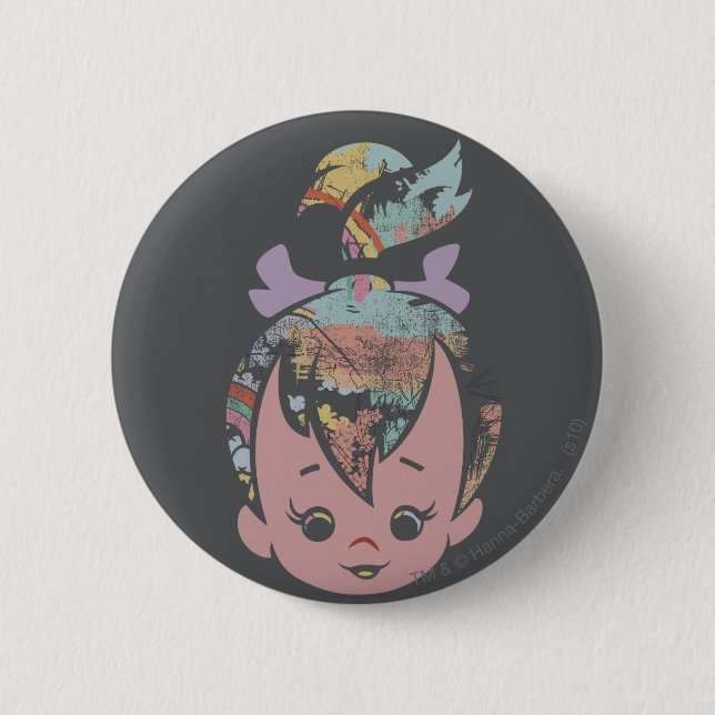 Badge Rond 5 Cm Collage couleur PEBBLES™ (Devant)