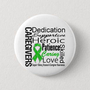 Badge Rond 5 Cm Collage de travailleurs sociaux de maladie rénale