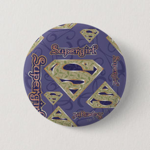 Badge Rond 5 Cm Collage du logo super girl Fancy