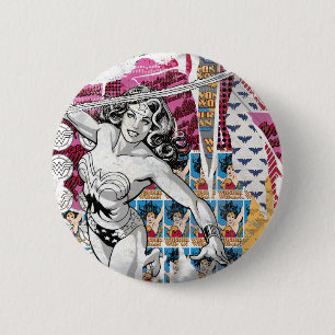 Badge Rond 5 Cm Collage Wonder Woman 5