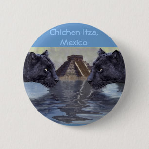 Badge Rond 5 Cm Collection Black Panther Mexique