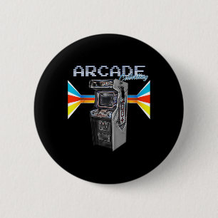 Badge Rond 5 Cm Collection de bornes d'arcade 1970 1980 1990 de je