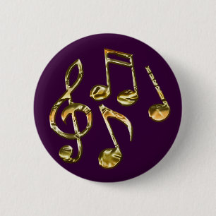 Badge Rond 5 Cm Collection de cadeaux de thème MUSIQUE