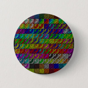 Badge Rond 5 Cm Collection de taches de bulle spatiale