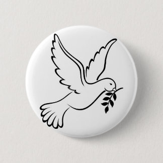 Badge Rond 5 Cm colombe