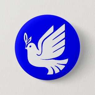 Badge Rond 5 Cm Colombe de paix