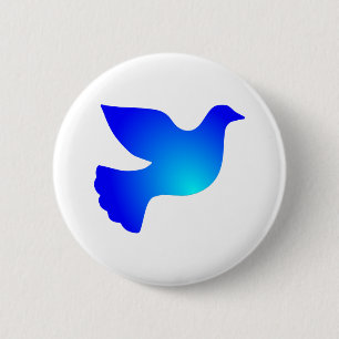 Badge Rond 5 Cm Colombe de paix