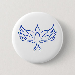 Badge Rond 5 Cm Colombe de Saint-Esprit
