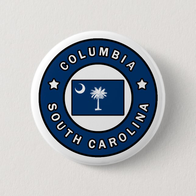 Badge Rond 5 Cm Colombie Caroline du Sud (Devant)