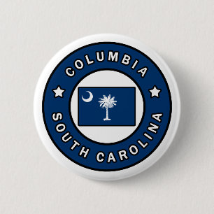 Badge Rond 5 Cm Colombie Caroline du Sud