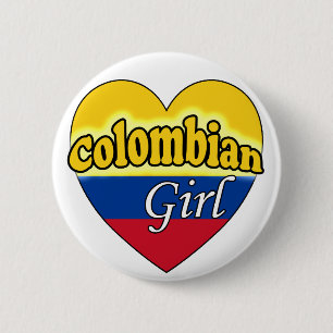 Badge Rond 5 Cm Colombienne