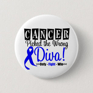 Badge Rond 5 Cm Colon Cancer Pictures Le Mauvais Diva v2