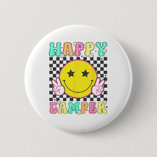 Badge Rond 5 Cm Colonie de vacances Camping heureux pour hommes fe