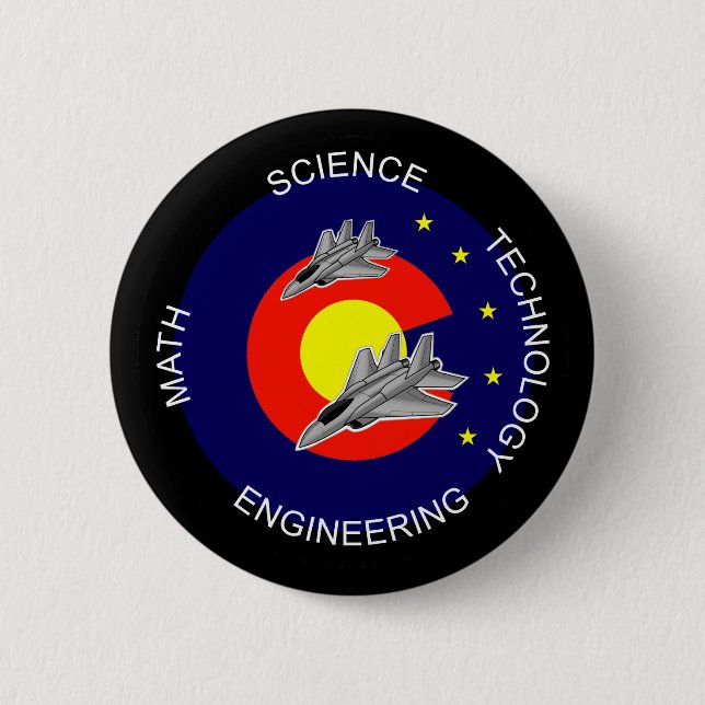 Badge Rond 5 Cm Colorado STEM (Devant)