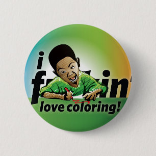 Badge Rond 5 Cm Coloration d'amour du f'n I !
