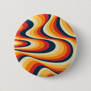 Badge Rond 5 Cm Colorful abstract swirl design