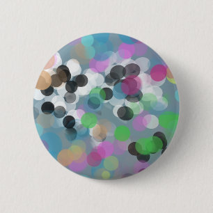 Badge Rond 5 Cm Colorful Confeti