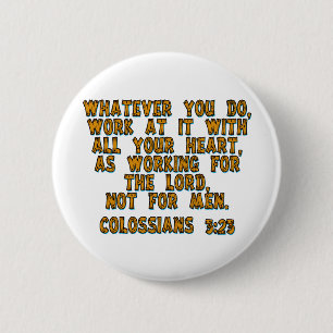 Badge Rond 5 Cm Colossiens 3:23
