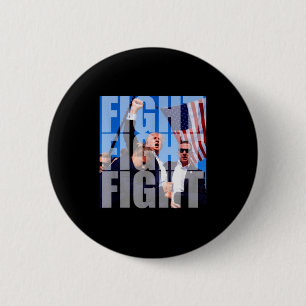 Badge Rond 5 Cm Combat Combat Combat Pour Donald Trump 2024 Électi