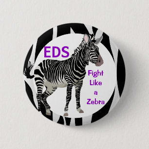 Badge Rond 5 Cm Combat d'Ehlers-Danlos comme une conscience d'EDS
