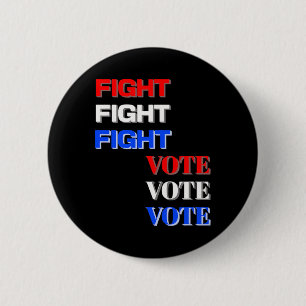 Badge Rond 5 Cm Combat Vote Pour Élection Présidentielle Trump