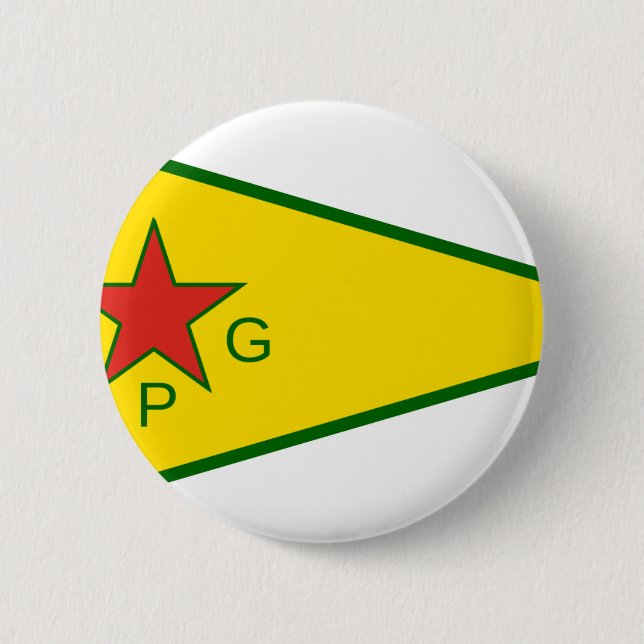 Badge Rond 5 Cm Combattants kurdes de liberté (Devant)