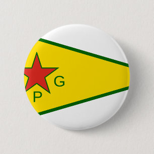 Badge Rond 5 Cm Combattants kurdes de liberté
